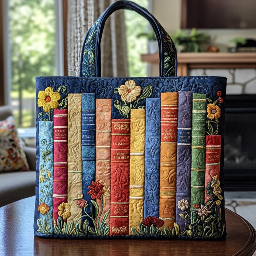 Gequilted Tote Bag - Stoffen Boeken