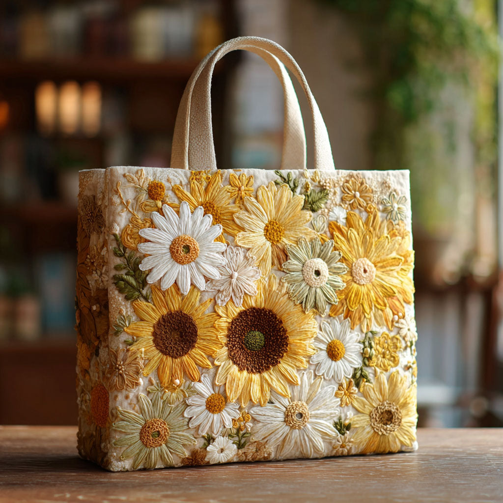 Zonnebloem Quilted Tote Bag