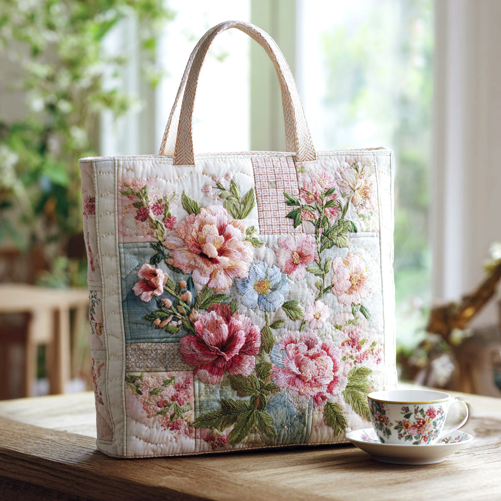 Bloeiende Bloemen Gequilt Tote Bag